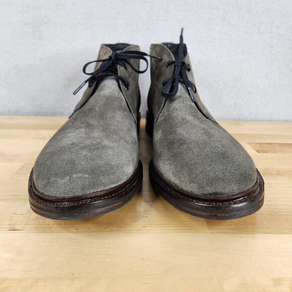 Allen Edmonds Cyrus Chukka Boots Mens 13 D Gray Suede Rubber Sole Lace Up main image 4